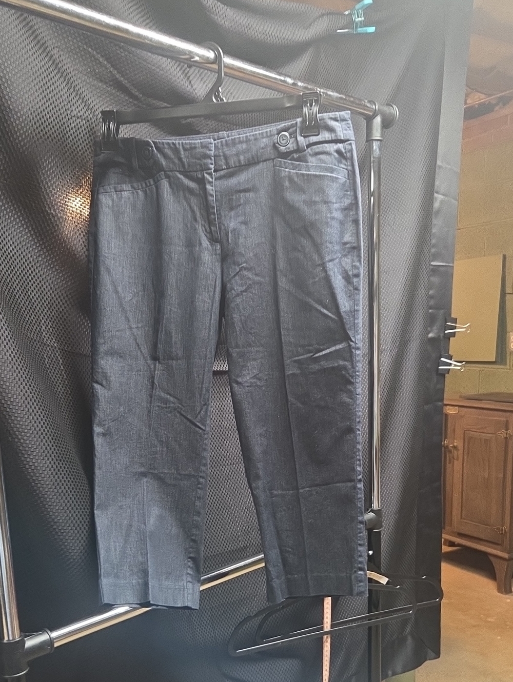 LOFT Dark Blue Cropped Dress Pants